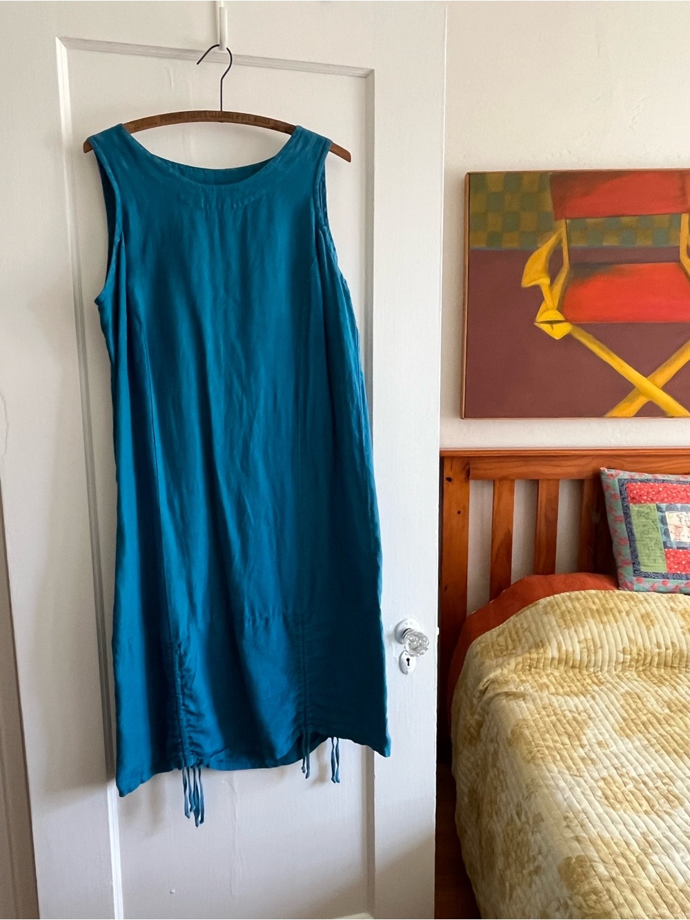 Bryn Walker Sleeveless Teal Shift Dress - Classic Teal